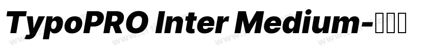 TypoPRO Inter Medium字体转换